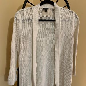 White Cardigan Sweater